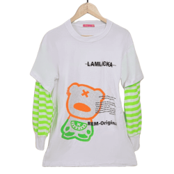 بلوز لانگ آستین دار طرح خرس