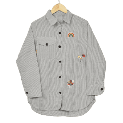 مانتویی خرجکار راه راه